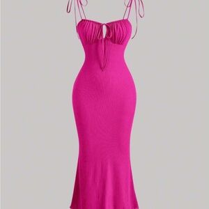 Vibrant Pink Sleeveless Dress